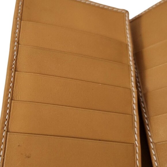 Gucci Wallet Bifold Long Envelope Checkbook Passport Beige Tan Vintage Authentic - Picture 5 of 12